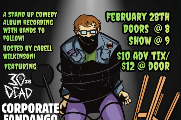 Reid Pegram Comedy Album Recording Photo