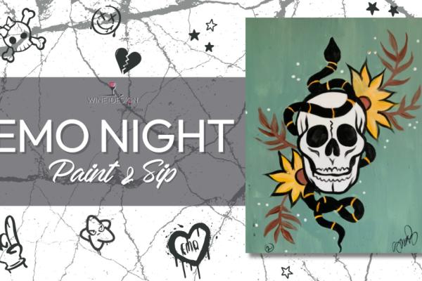 Emo Night Paint & Sip Photo