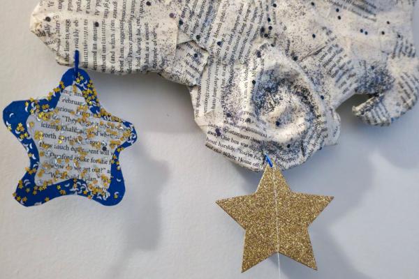 Art in the Park: Paper-Mâché Clouds Photo