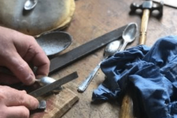 Pewter Spoon Making Photo