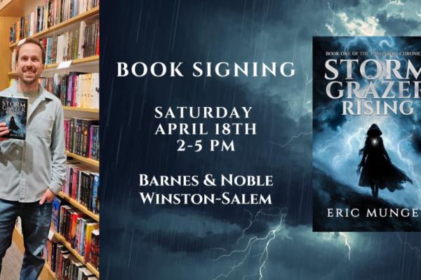 Eric Munger - Storm Grazer Rising - Book Signing Barnes & Noble Photo