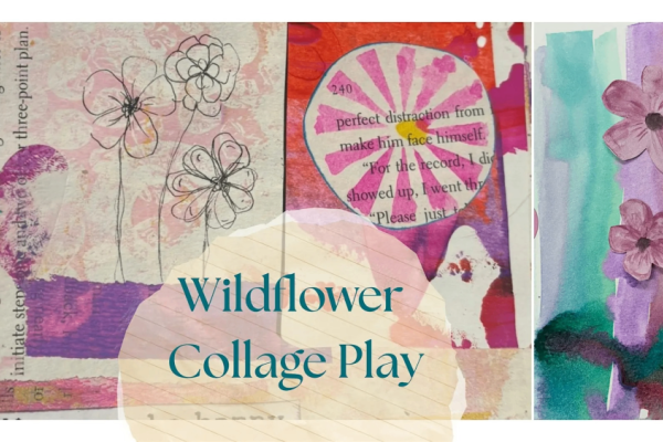 A Little Creative Joy: Wildflower Collage Play Photo
