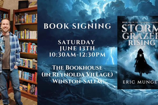 Eric Munger - Storm Grazer Rising Book Signing Photo
