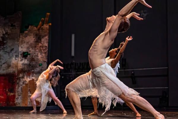 “HUNGER” - Dancers Michael Caye, Hayley Tavonatti, and Lydia McRae. Choreographed by Heather Maloy. Photo by Irwin Fayne. Photo