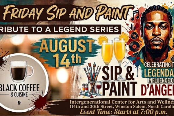 Sip & Paint celebrating the legendary D'Angelo Photo