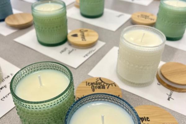 Saturday Night Sip & Scent: Candle Making Experience Photo