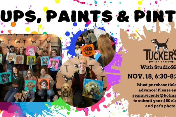 Pups, Paints & Pints Photo