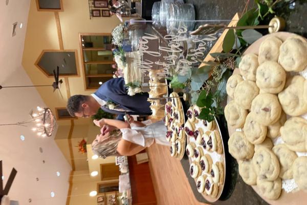 You have all day acces to decorate and 5 hours Private use of our beautiful Winery Tasting Room. The 20’ bar is perfect to display your cake and desserts. Photo 6