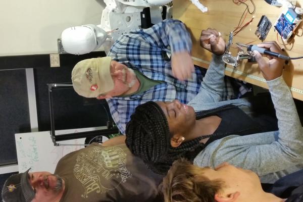 Want to learn more about electronics, Internet of Things, Arduinos and Raspberry Pi's? We'll help you get started.  wsmixxer.org/workshops Photo 5