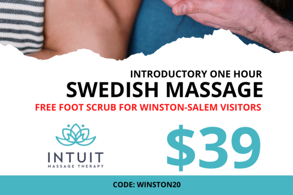 $39 Introductory Swedish Massage with a Free Foot Scrub for people traveling to Winston-Salem! Photo 7