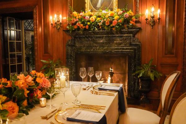 The Graylyn Estate has several special event dining options including dinner in the home's original Georgian living room. Photo 10