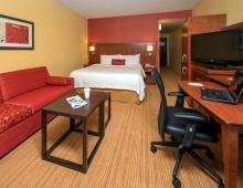 King bed with Sleeper Sofa. Complimentary Wifi. Two phones. Refrigerator. Work Desk. Photo 2