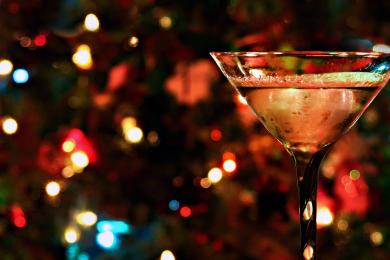 Holiday cocktail drinks