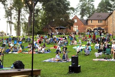 NCMA SECCA concert by the lake
