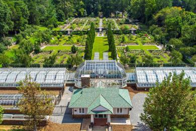 Reynolda Gardens aerial