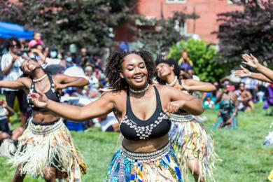 Juneteenth Festival dancers