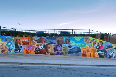 Leo Rucker Depot Street Mural