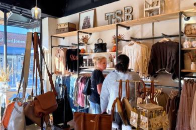 Shoppers explore The Street Boutique, located in downtown Kernersville.