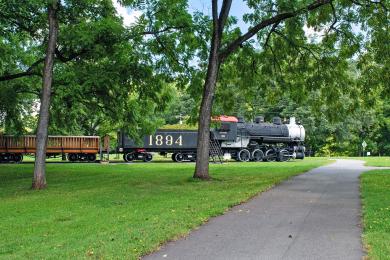 Historic train at Tanglewood Park