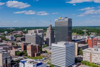 Downtown Winston-Salem skyline.