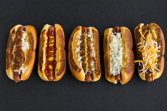 Hot dog varieties at Dairi-O