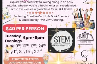 Summer at STEM “Paint & Sip” Photo