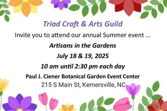 Triad Craft and Art Guild Artisans in the Gardens Photo