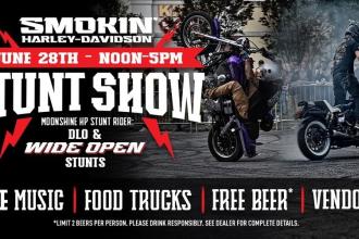 Smokin' Harley-Davidson's Stunt Show Photo