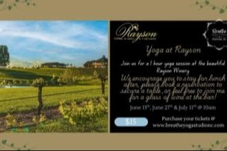 Yoga at Rayson Winery & Vineyard Photo