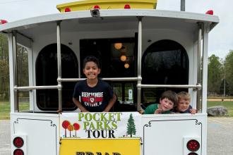 Pocket Parks Trolley Tour Photo