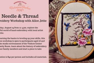 Needle & Thread: A Hands-on Embroidery Workshop Photo