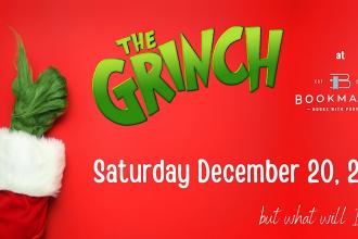 The Grinch at Bookmarks Photo