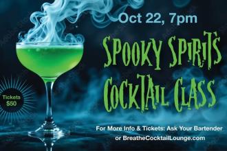 Spooky Spirits Cocktail Class Photo