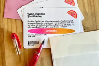 Lemonade Riso Workshop - Make Your Own Stationery Photo