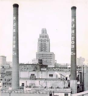 RJ Reynolds building historic photo circa 1950