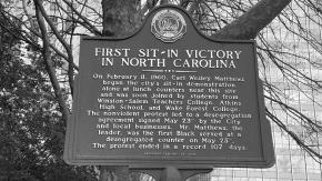 Civil Rights Historic Marker Sit In