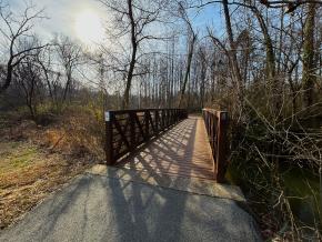 Bethabara Greenway Mill Creek bridge